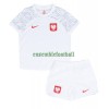 Maillot de Supporter Pologne Domicile Coupe du Monde 2022 Pour Enfant